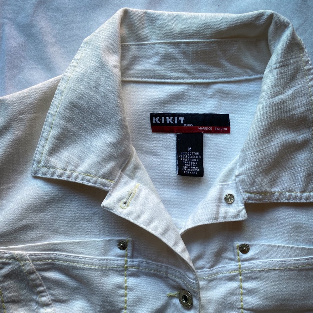 White Jean Jacket (Size: M)